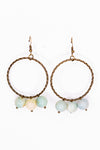 Olivia Triple Earrings Amazonite