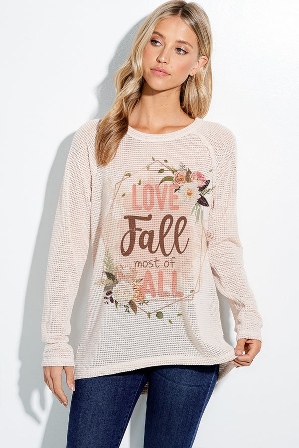 NEW Love fall knit long sleeve top