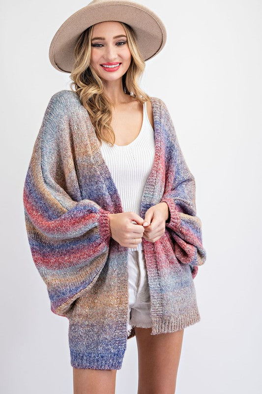 NEW Ombre Dolman Open Front Cardigan