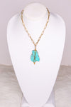Ally Turquoise Gold Necklace