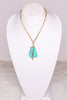 Ally Turquoise Gold Necklace