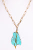 Ally Turquoise Gold Necklace