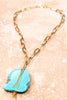 Ally Turquoise Gold Necklace