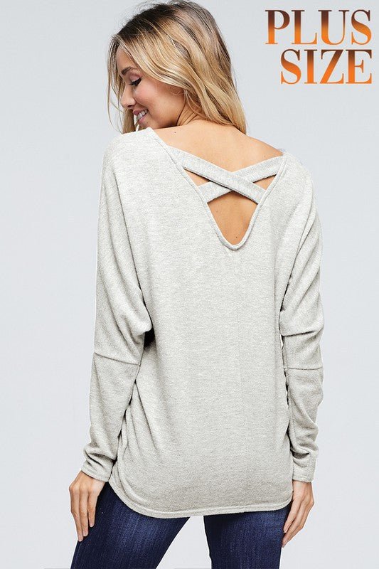 Christmas Tree Rainbow Cross Back - Curvy Size - Blush & Cactus