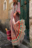 Multi Print Three Quarter Balloon Sleeve Maxi Dress