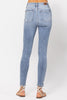 Judy Blue Bleach Splash Destroyed Skinny - Curvy Size