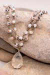 NEW Lourdes Necklace White Speckle