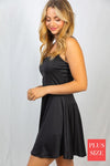 NEW Sleeveless Solid Knit Dress - Curvy size
