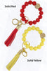 Color Silicone Beaded Key Ring Keychain