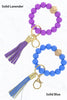 Color Silicone Beaded Key Ring Keychain