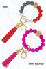Color Silicone Beaded Key Ring Keychain