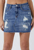 Risen Distressed Mini Skirt