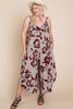 XMAS In July- Printed Jumpsuit - Curvy size