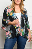 NEW Floral Ruffle Cardi Curvy