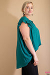 NEW Ruffled Sleeves Top - Curvy Size