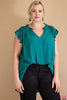 NEW Ruffled Sleeves Top - Curvy Size