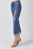 Risen Distressed Capri With Cuff