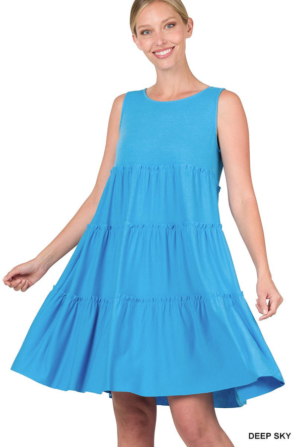 Sleeveless Tiered Dress - 2 Colors