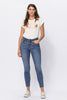 NEW Judy Blue Hi-Waisted Embroidered JB Relaxed Fit - Curvy Size