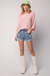 Animal Printed Washed Denim Shorts - 2 Colors