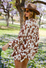 Animal print fringe cardigan