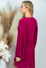 NEW Long Sleeve V Neck Dress With Side Pockets