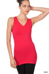 V-neck Seamless Tank Top -  10 Colors
