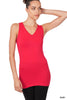 V-neck Seamless Tank Top -  10 Colors