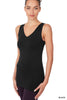 V-neck Seamless Tank Top -  10 Colors