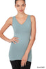 V-neck Seamless Tank Top -  10 Colors