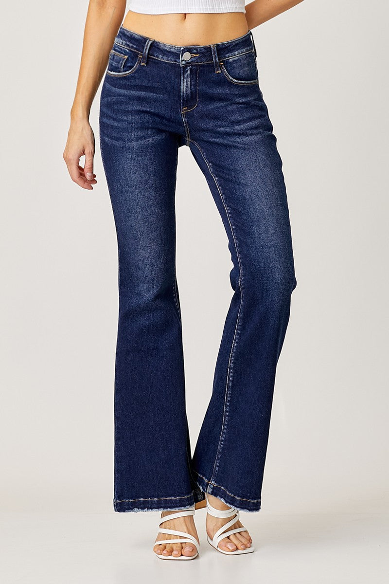 Risen Jeans Low Rise Flare Jeans