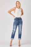 NEW Risen Boyfriend Crossover Jeans - Curvy Size