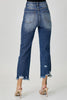 Risen High Rise Crop Straight