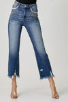 Risen High Rise Crop Straight