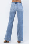 NEW Judy Blue Mid-Rise Wide hem Wide Leg Fit - Curvy Size