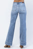 NEW Judy Blue Mid-Rise Wide hem Wide Leg Fit - Curvy Size