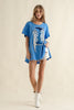 Cotton Sequin Fringe Graphic T Shirt