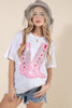 Glitter Western Boot Graphic Tees