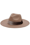 NEW Velvet Glossy Monochromatic Band Decor Rancher Hat - 7 colors