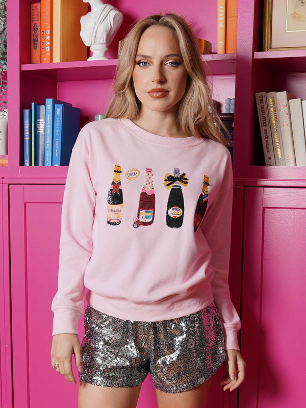 3D Embellished Cheers Sweater