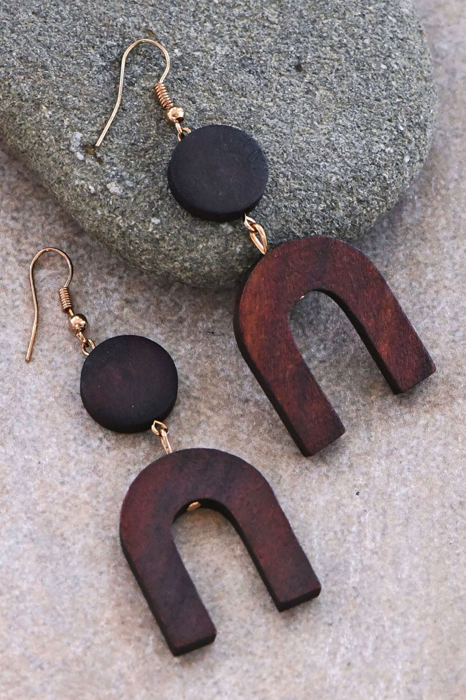 Boho Wooden Drop Earrings