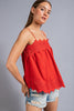 Crinkled Challis Cami Top