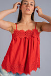 Crinkled Challis Cami Top