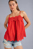 Crinkled Challis Cami Top