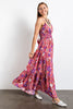 XMAS JULY Floral Printed Rayon Gauze Maxi Dress