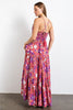 XMAS JULY Floral Printed Rayon Gauze Maxi Dress