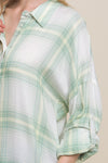 Xmas July Over Sized Plaid Shirts