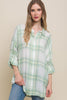 Xmas July Over Sized Plaid Shirts