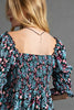 Floral Printed Wool Dobby Dress
