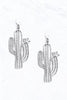 Cut-Out Cactus Post Dangle Earrings